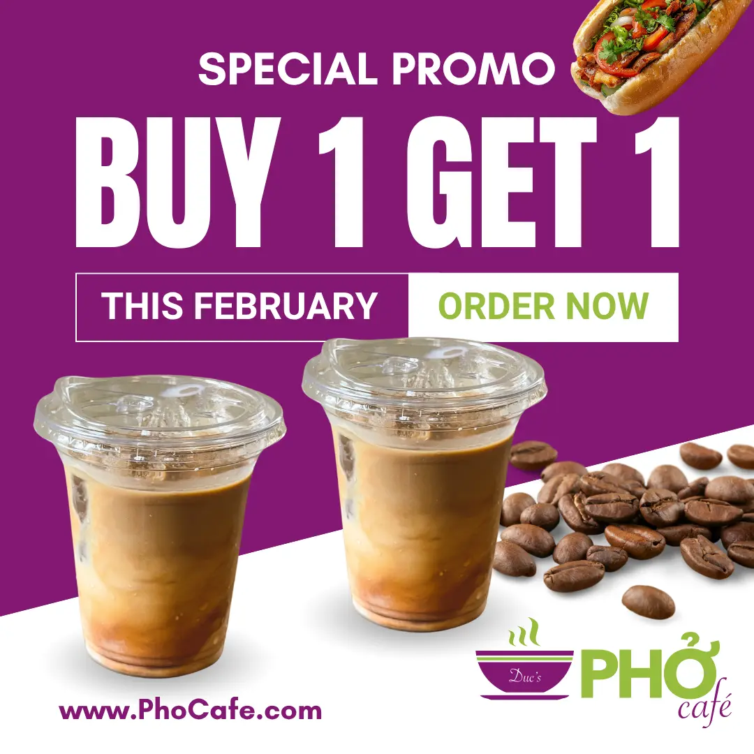 Duc's Phở Café Social Media Graphic