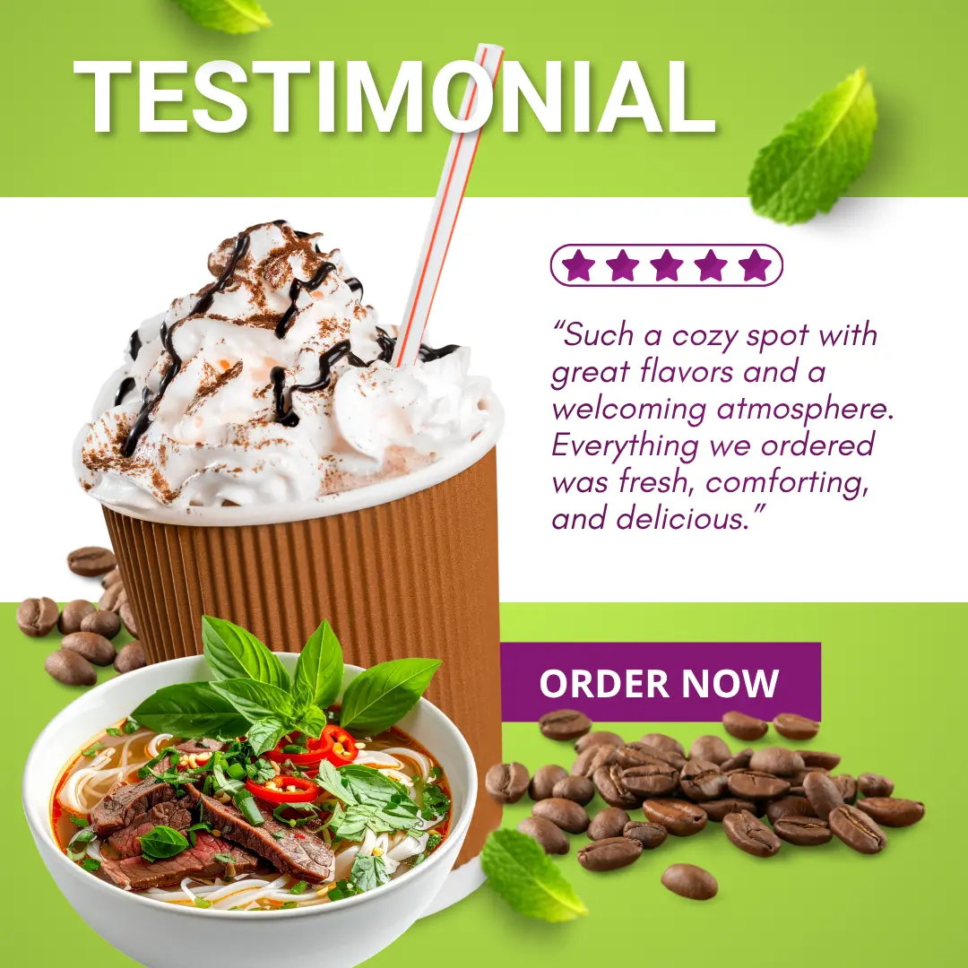 Duc's Phở Café Social Media Graphic