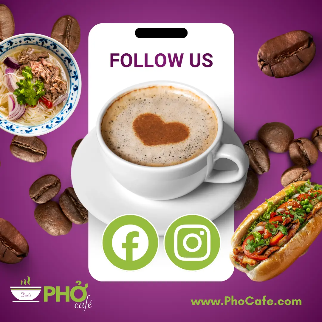 Duc's Phở Café Social Media Graphic